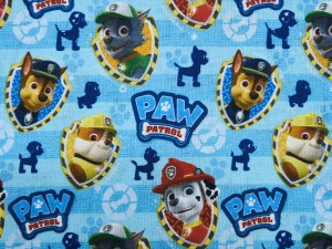 Baumwollstoff Paw Patrol, Ryder, Chase, Marshall, Rocky