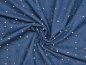Preview: Hier online kaufen: Jeans / Denim ✂ aus Baumwolle ✓ robust ✓ strapazierfähig ✓ mit bunten Perlen vernietet ✓ ab 0,3 Meter ✓ 1001-5