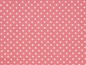 Preview: Stoffe / Jersey / Baumwolljersey in rosa ✂ gemsutert mit vielen weißen Tupfen - 1030-1