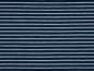 Mobile Preview: Weicher Baumwolljersey ✂ blau, mit hellblauen Linien gestreift. Hohe Qualität ✓ kuschelig ✓ elastisch ✓ knitterarm ✓ 1031-1