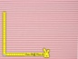 Preview: Weicher Baumwolljersey ✂ rosa, mit weißen Linien gestreift. Hohe Qualität ✓ kuschelig ✓ elastisch ✓ knitterarm ✓ -2