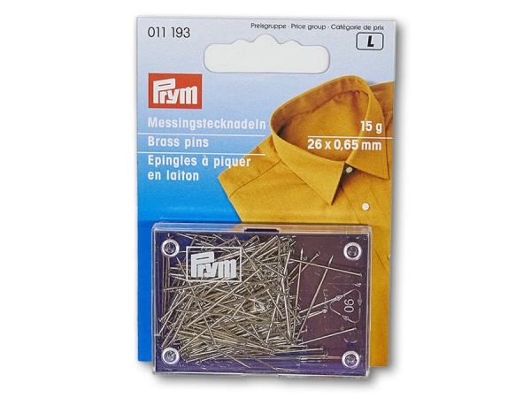 Günstig online kaufen: Prym Messing-Stecknadeln, 26 x 0,65 mm ✓ 15g ✓  Artikelnummer: 011 193 ✓