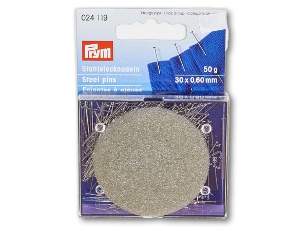 Günstig online kaufen: Prym Stahl-Stecknadeln, 30 x 0,6mm ✓ 50g ✓  Artikelnummer: 024 119✓