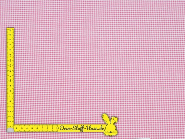 Hochwertiger Baumwolljersey ✂ klassisch mit rosa weißen Karos gemustert ❤. Hohe Qualität ✓ kuschelig ✓ elastisch ✓ 1047-3
