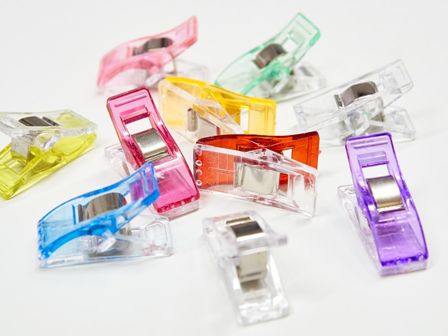 Mabta Stoff-Clips Set - 22 Stück Magnetische Nähelips Für Stickrahmen & Handarbeit