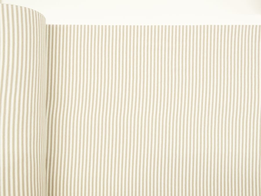 Dehnbare Bündchen ✂ für den perfekten Saum-Abschluss ✓ elastisch ✓ weich ✓ saugfähig ✓ weiß ✓ sandfarben / taupe gestreift ✓ ab 0,3 Meter ✂