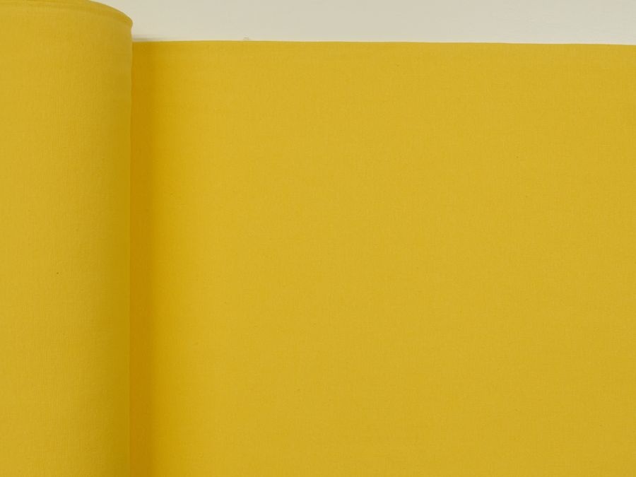 Dehnbare Bündchen ✂ für den perfekten Saum-Abschluss ✓ elastisch ✓ weich ✓ saugfähig ✓ zertifiziert ✓ gelb / sonnengelb unifarben ✓ ab 0,3 Meter ✂