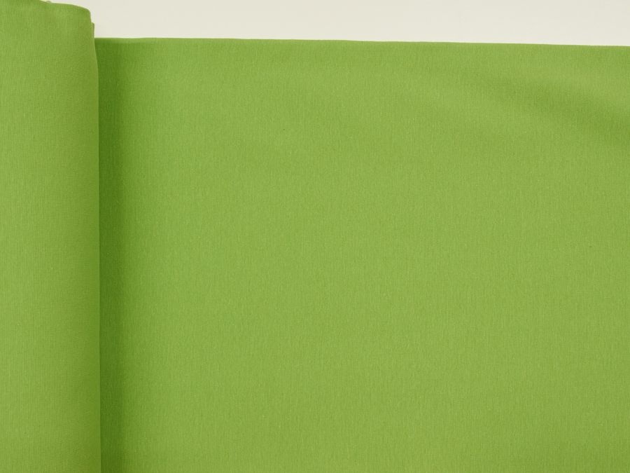 Dehnbare Bündchen ✂ für den perfekten Saum-Abschluss ✓ elastisch ✓ weich ✓ saugfähig ✓ zertifiziert ✓ apfelgrün unifarben ✓ ab 0,3 Meter ✂